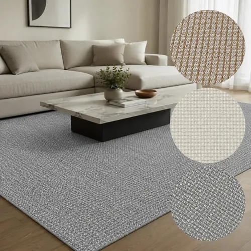 Tapete Sala Quarto Grande 200x150 Algodão Antiderrapante 2 M 1.5 M Cinza