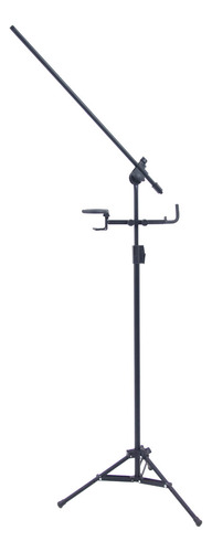 Clamp De Pedestal Descanço Para Percussão + Porta Copo C5ask