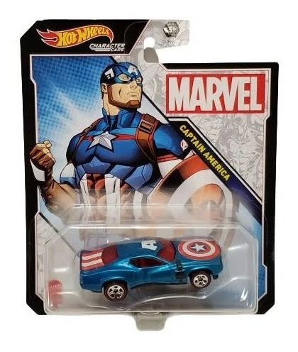 Imagen 1 de 1 de Hot Wheels Marvel Character Cars Captain America