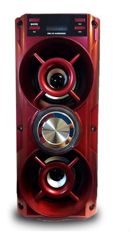 Parlante Karaoke Bluetooth Usb + Luz + Sd + Microfono