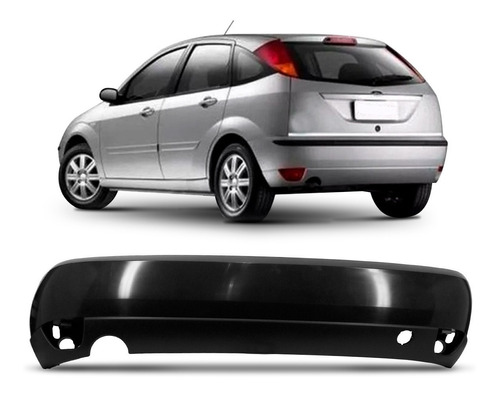 Parachoque Traseiro Focus Hatch 1999 00 01 02 03 2004 Preto