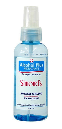Alcohol Gel Plus Con Glicerina Simonds Spray 130 Ml / Cq