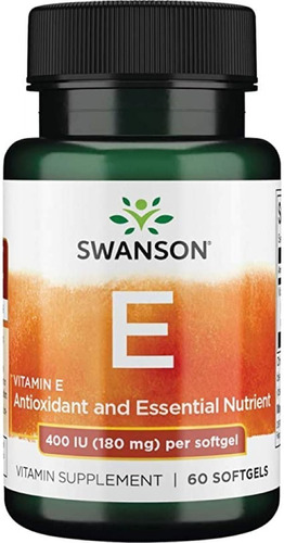Vitamina E 400ui 60softgels Swanson Usa Envio Gratis