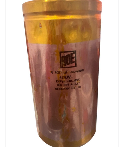 Capacitor Roe 4700uf 400vdc - Pack 1 Unidad (Usado)