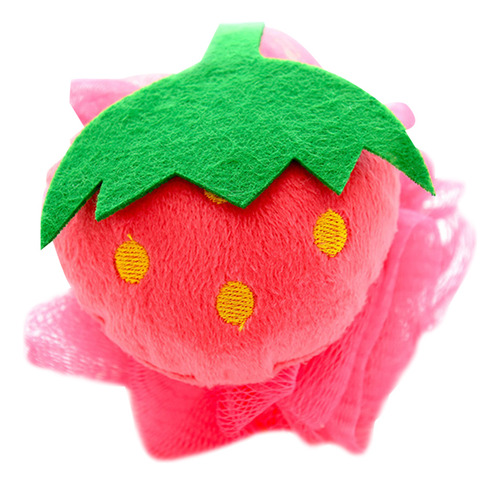 Puf De Esponja Vegetal De Malla En Forma De Fruta Con Gancho