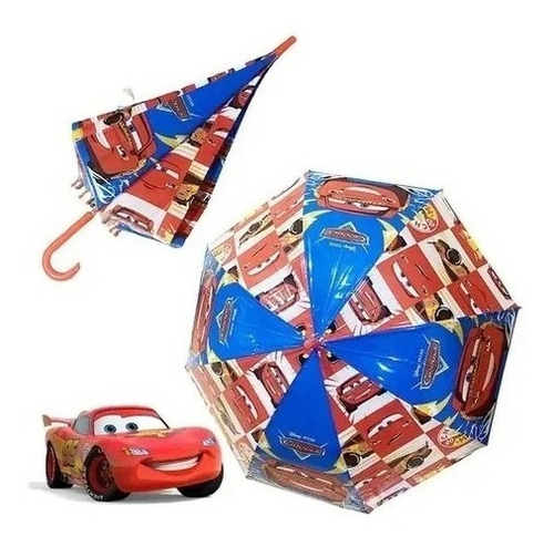 Sombrinha Guarda Chuva Infantil Carros Mcqueen Automática