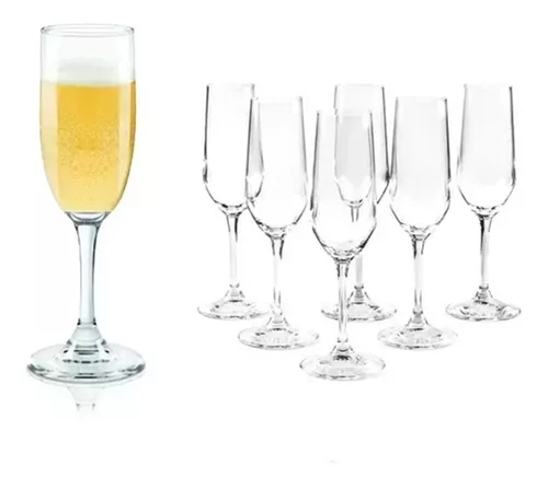 Copa Champagne Vidrio Flauta tradicional pequeña - Plattotec
