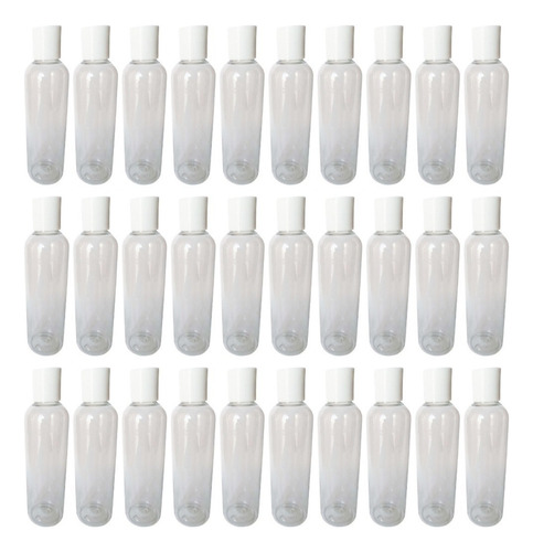 30 Pz Envase Transparente Jefferson Pet 125 Ml Tapa Disktop