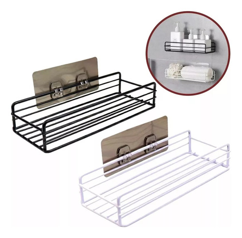 Organizador Ducha Cocina Decoración Estante Repisa Adhesivo