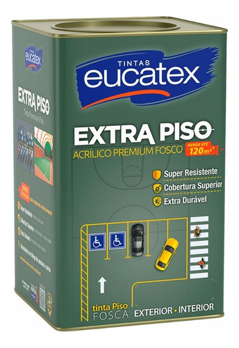 Tinta Eucatex Extra Piso Premium 1 8 L Escolha Cor
