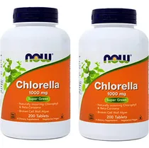 Comprar Now Chlorella Tablets 1000 Mg, 200 Tabletas (paquete De 2)