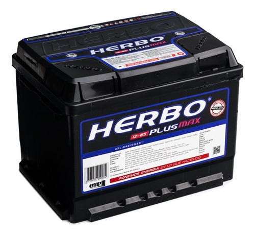 Batería De Auto Herbo 12x65 Instalación Sin Cargo