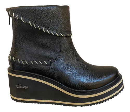 Bota Cuero Mujer Taco Chino Art. Oriana Marca. Claris Shoes