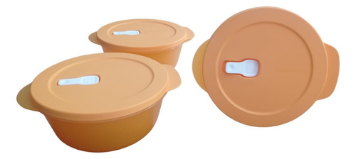 Tupperware 3 Recipientes Micro Flash Microondas Lunch