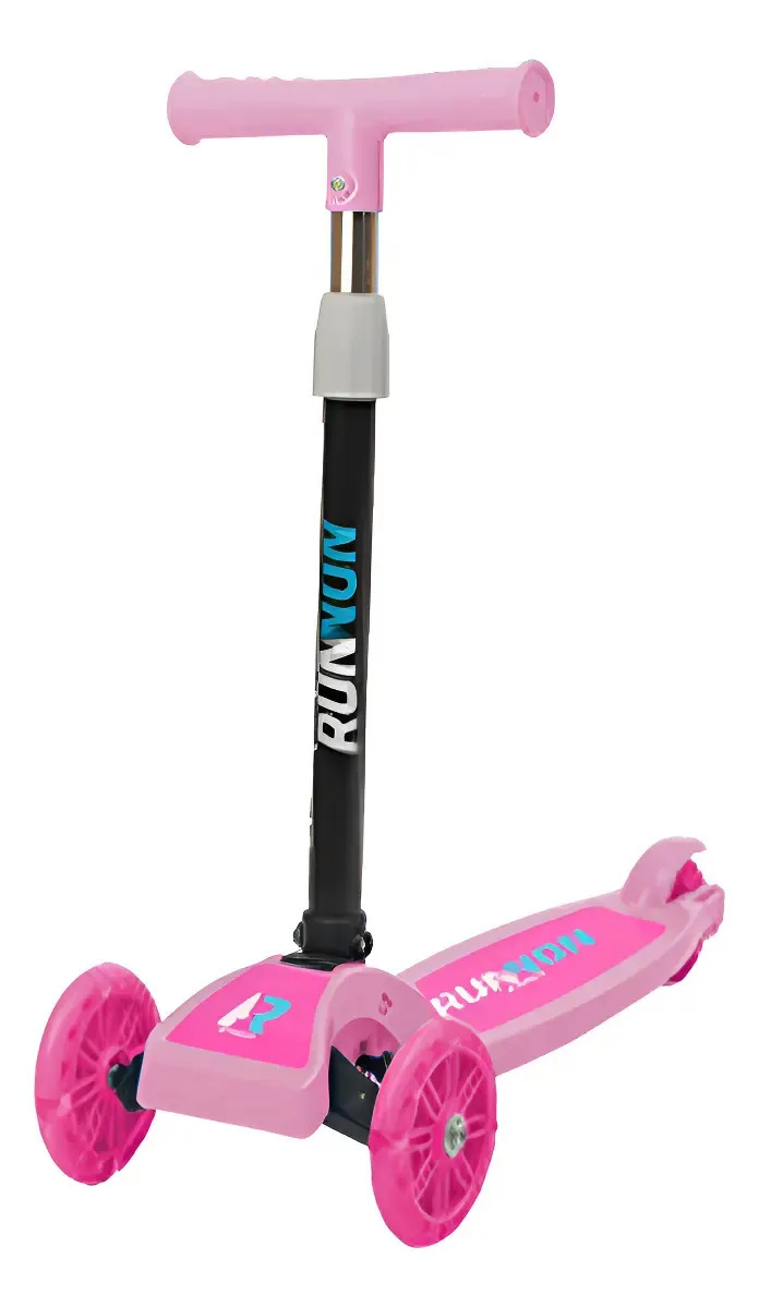 Patinete Infantil Patineti Brinquedo Para Criança Rosa Liso