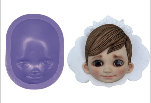 Moldes De Caras Color Violeta