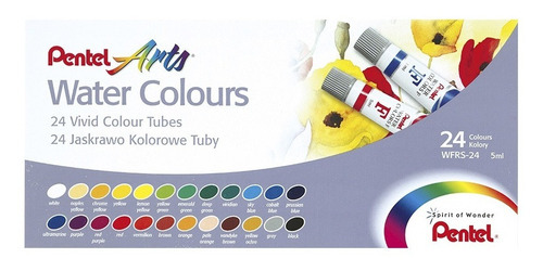 Aquarela Pentel 24 cores