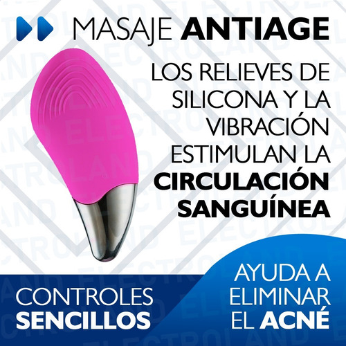 Imagen 5 de 10 de Limpiador Facial Rejuvenecedor Masajeador Recargable Antiage