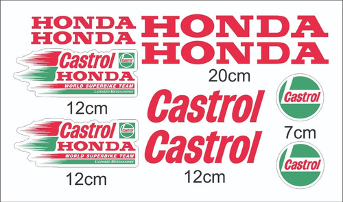 Calcos Kit Honda Castrol Superbike