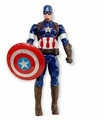 Muñecos Articulados Avengers Capitan America Luz Sonido 