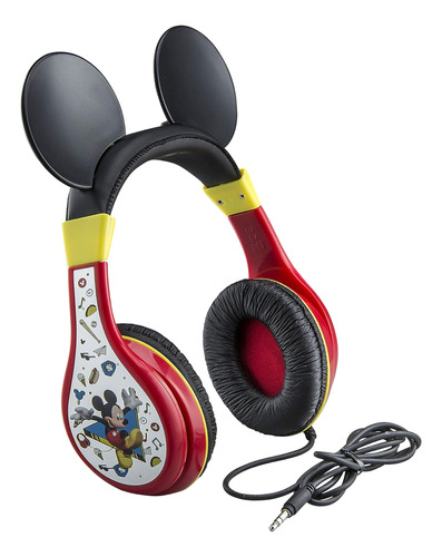 Mickey Mouse Auriculares Niños Estéreo Ajustable, Sin 3,5 Y