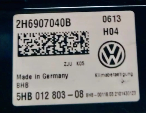 Comando Climatizacion Vw Amarok V6 Climatonic Original Nuevo