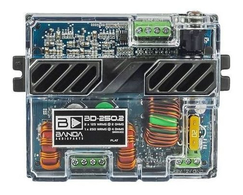 Módulo Amplificador Banda Audioparts Bd 250.2 250w 2 Canais