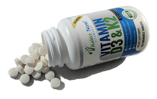 Vitalité Now! Vitamina D3 2000 Iu + K2 Mk7 90 Tabletas