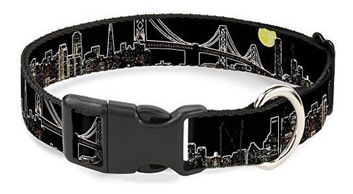 Buckle-down 9-15  San Francisco W/moon Vivid Skyline Black P