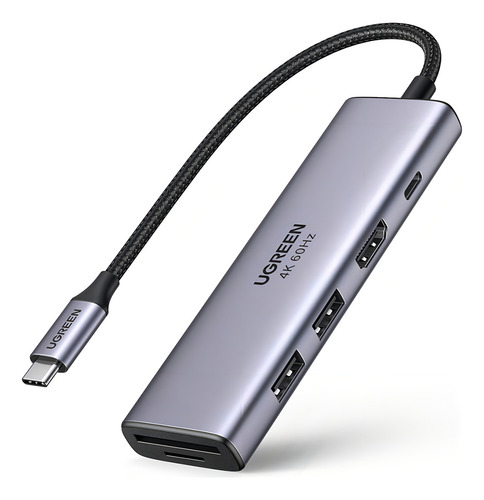 Hub Usb C 3.0 Ugreen Adaptador 6 Em 1 Porta Carregamento Pd