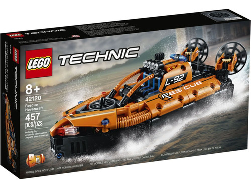 Juguete Lego® Technic: Aerodeslizador De Rescate 42120 Cantidad de piezas 457