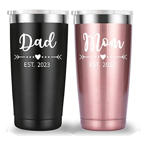 Papá Y Mamá Est 2023 Travel Mug Tumbler. Nuevos 8j2wg