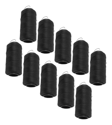 Hilo Elástico Negro, 10 Unidades, Para Coser, Impermeable Y