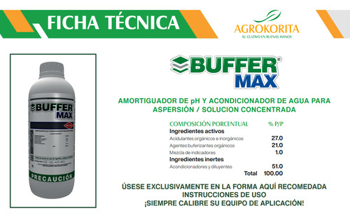 Coadyuvante Acondicionador De Ph Buffer Max 12 L