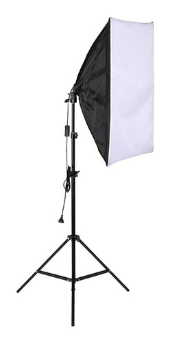 Kit Soft Box Estúdio 50x70cm Suporte 1 Lâmpada Contínua E27