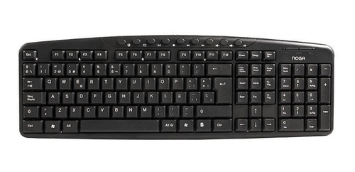 Teclado Noganet 78005 español España color negro