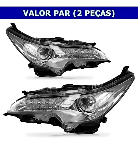 Par Farol Hilux Sw4 2016 2017 18 19 20 2021 Elétrico Com Led