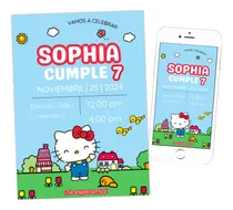 Comprar Invitación Virtual Hello Kitty - Cumpleaños Hello Kitty