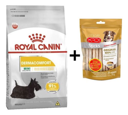 Royal Canin Mini Adult Dermacomfort + Osso Natural 70g Kadi
