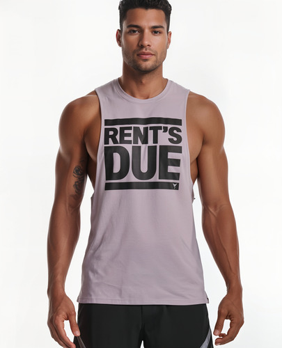 Playera Under Armour Project Rock Rents Due Tank Lila