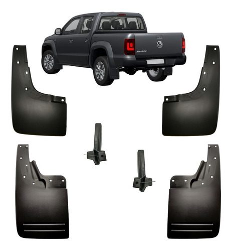 Barreros Delanteros Y Traseros Vw Amarok P/ Fender X4 C