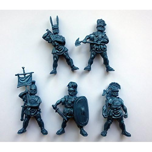 Romanos De 54 Mm 1/32, 5 Figuras Históricas, Soldados ...