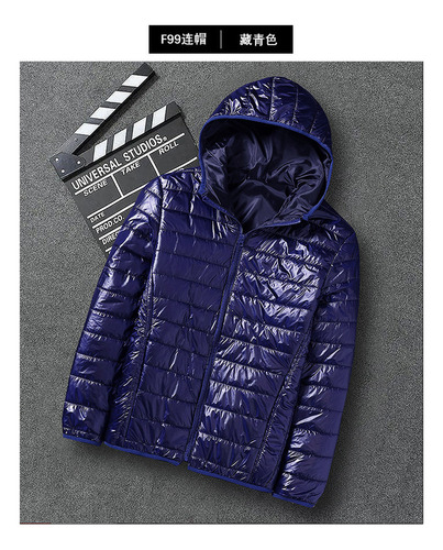 Chamarra Impermeable Acolchada Para Hombre, Sudadera Con Cap