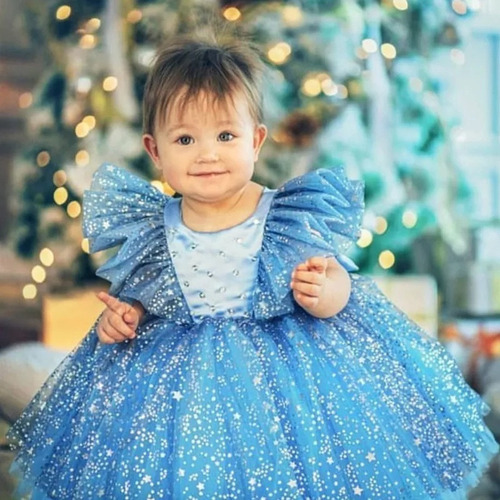 Vestido Princesa Para Bebé Niñas Fiesta De Cumpleaños Boda