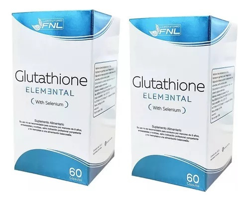 Glutathione / Glutation Fnl 120 Capsulas 2x60 C/ Selenio 