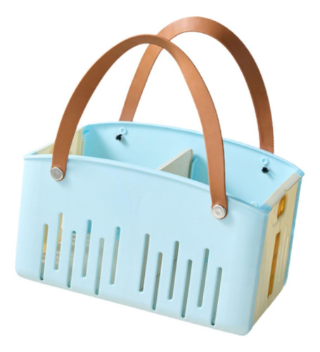Organizador De Contenedor De Ducha Plegable, Canasta De Azul
