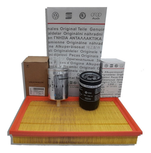 Kit De Filtros Aire Aceite Nafta Original Vw Golf 2.0 8v