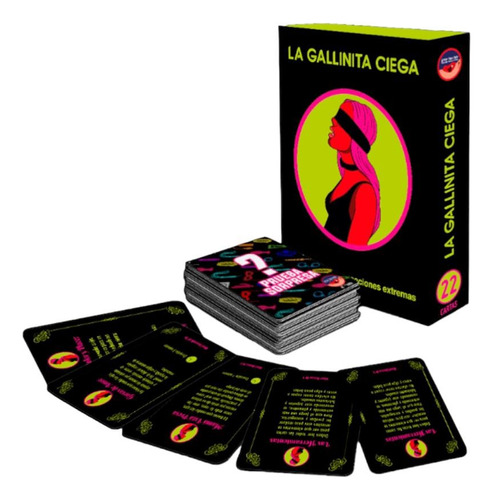 Juego De Mesa Cartas  La Gallinita Ciega  Juego Para Parejas