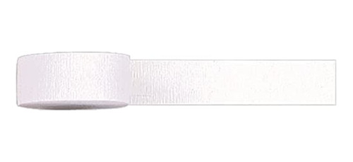 Amscan Party Crepe Streamer, 81 Ft, Frosty White