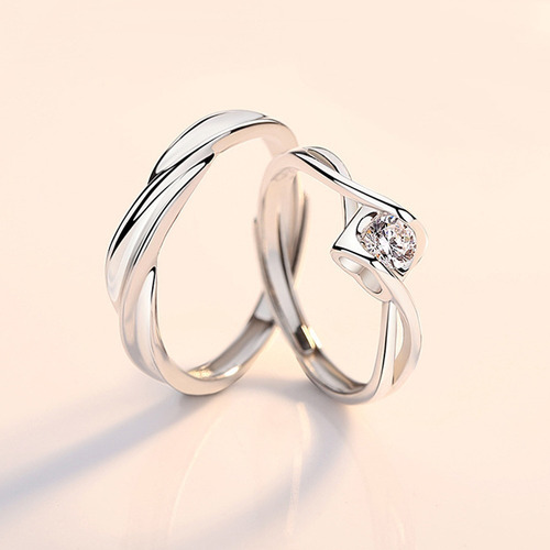 Imagen 4 de 8 de Anillo De Compromiso De Plata De Ley 925